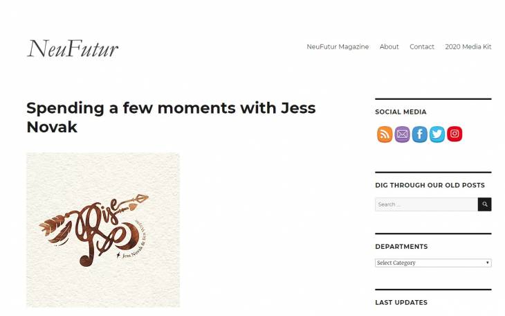 Spending a few moments with Jess Novak